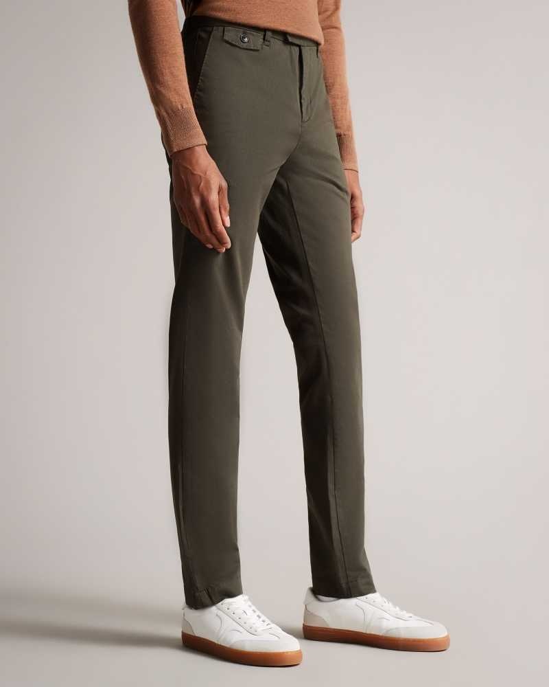 Khaki Ted Baker Genay Slim Chinos Chinos | US0001186