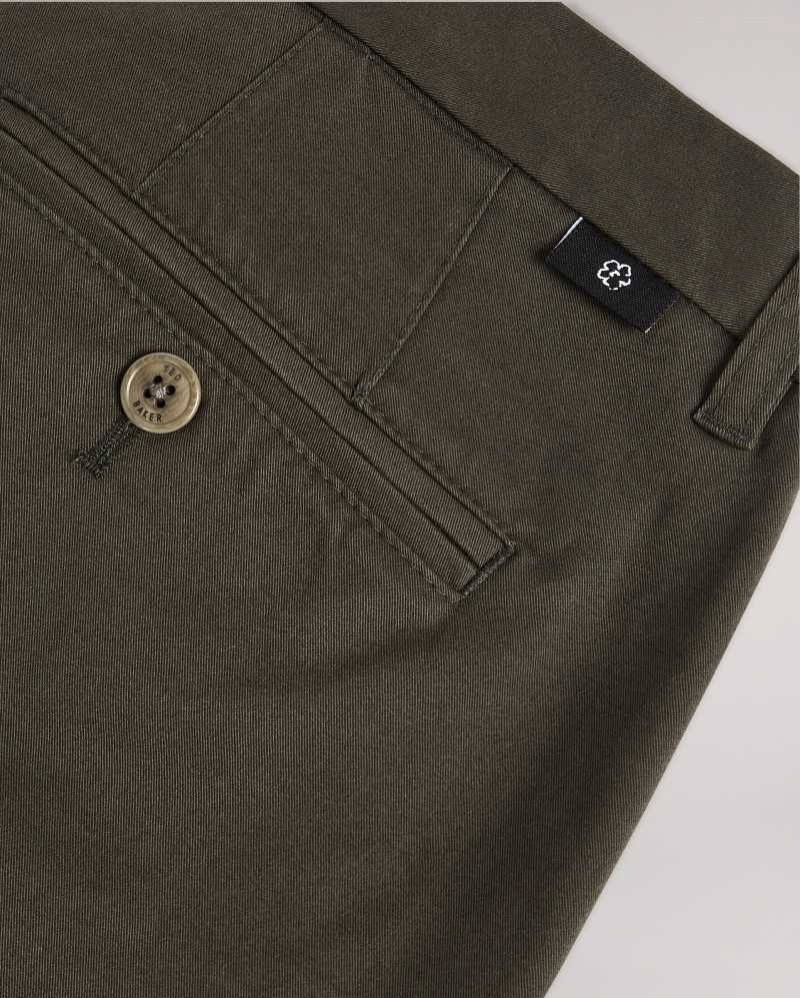 Khaki Ted Baker Genay Slim Chinos Chinos | US0001186