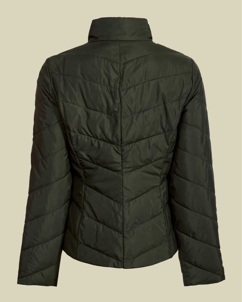 Khaki Ted Baker Renika Packaway Padded Jacket Jackets | US0000229