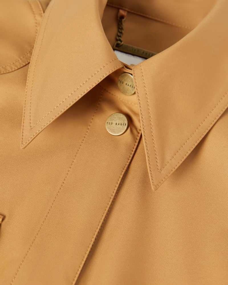 Light Brown Ted Baker Peppi Double Faced Hunting Jacket Jackets | US0000243