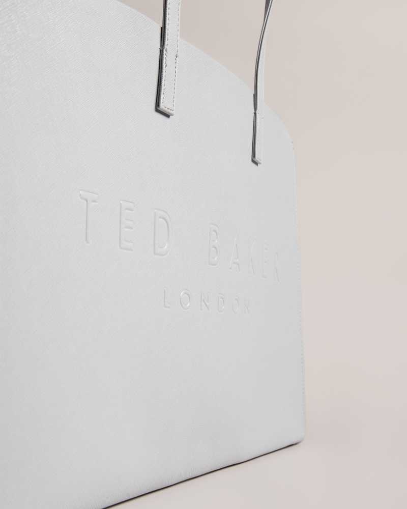 Light Grey Ted Baker Sukicon Large Icon Bag | US0001512