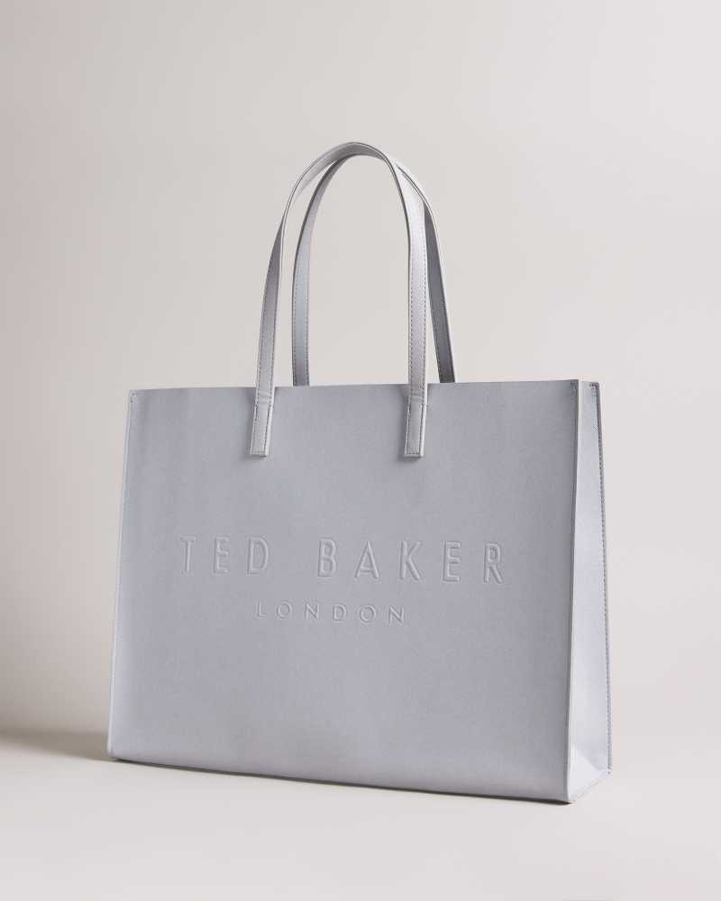 Light Grey Ted Baker Sukicon Large Icon Bag | US0001512