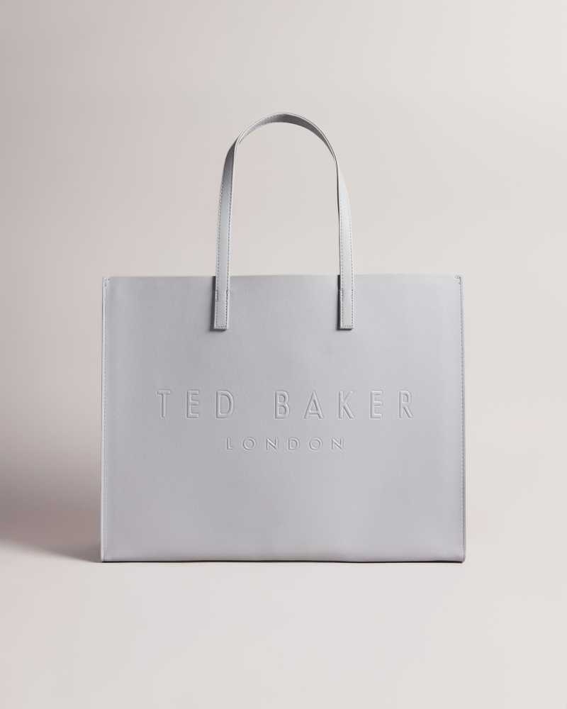 Light Grey Ted Baker Sukicon Large Icon Bag | US0001512