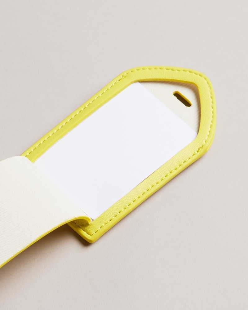 Light Yellow Ted Baker Leemon Lemon Luggage Tag | US0001536