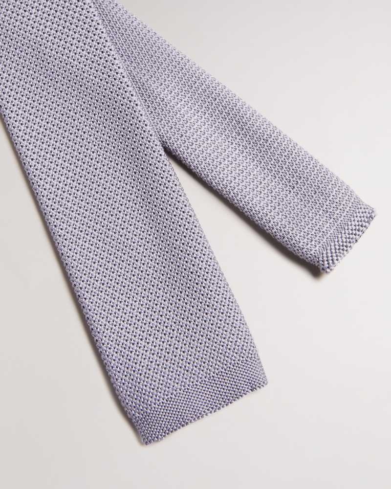 Lilac Ted Baker Kallino Knitted Tie | US0002019