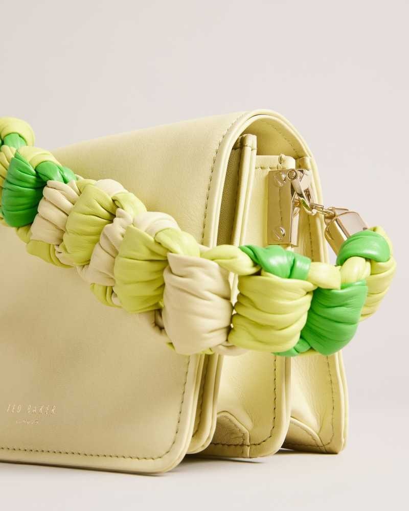 Lime Ted Baker Maryse Knotted Handle Crossbody Bag | US0001325