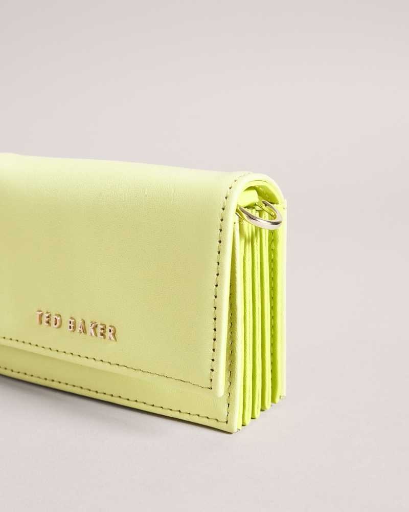 Lime Ted Baker Munika Multi Compartment Card Holder | US0001372