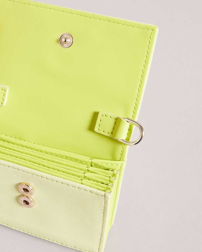 Lime Ted Baker Munika Multi Compartment Card Holder | US0001372