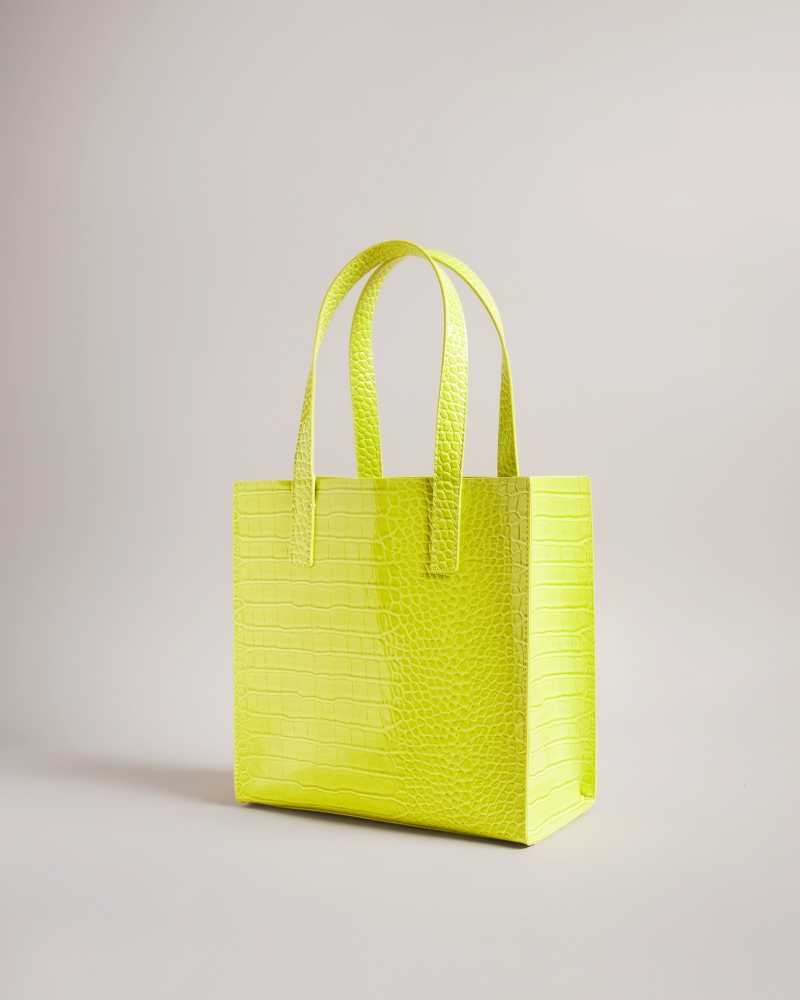 Lime Ted Baker Reptcon Croc Detail Small Icon Bag | US0001528