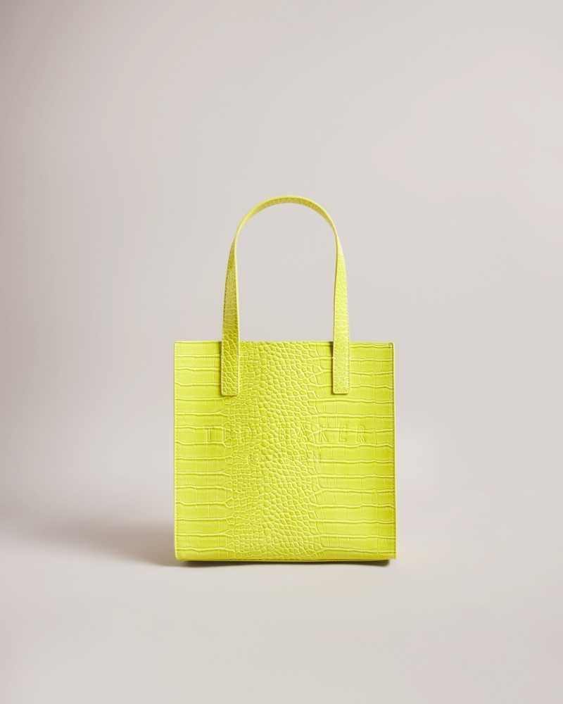 Lime Ted Baker Reptcon Croc Detail Small Icon Bag | US0001528