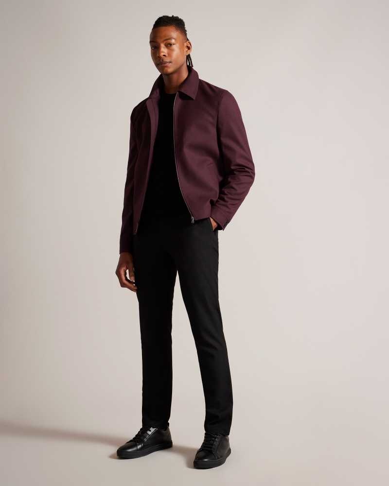 Maroon Ted Baker Henryj Harrington Jacket Jackets | US0000263