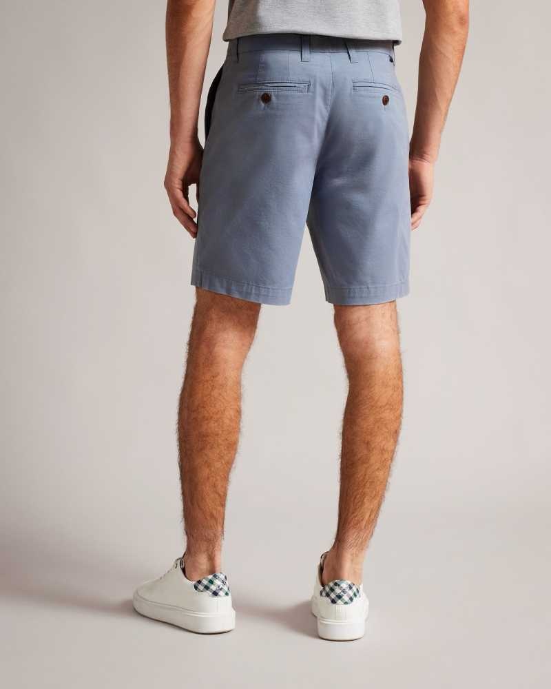 Medium Blue Ted Baker Ashfrd Chino Shorts | US0000684