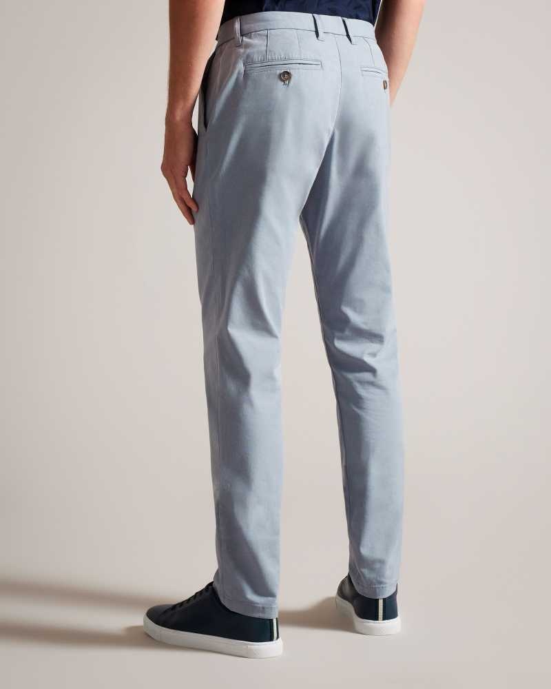 Medium Blue Ted Baker Haydae Slim Fit Chinos Chinos | US0001198