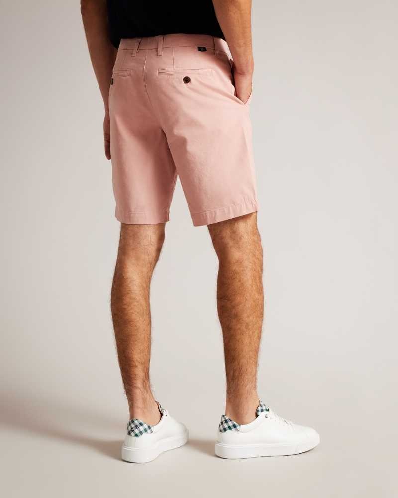 Medium Pink Ted Baker Ashfrd Chino Shorts | US0000669