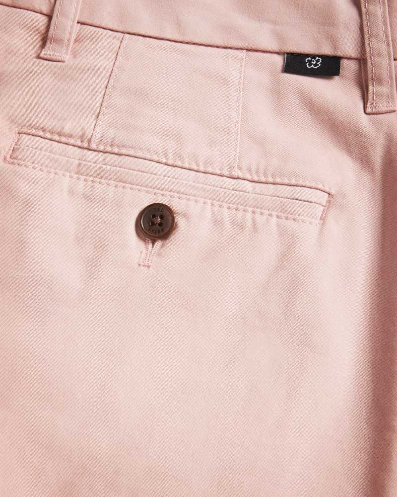 Medium Pink Ted Baker Ashfrd Chino Shorts | US0000669