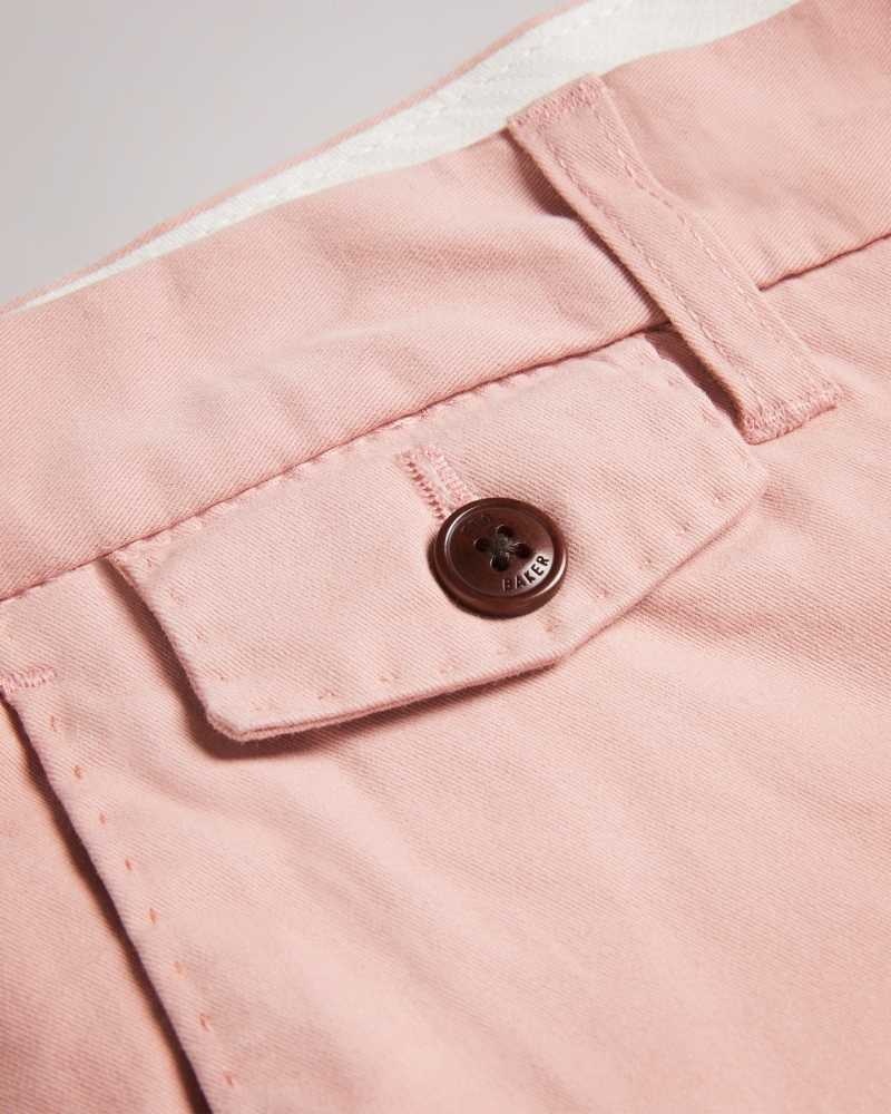 Medium Pink Ted Baker Genay Slim Chinos Chinos | US0001179