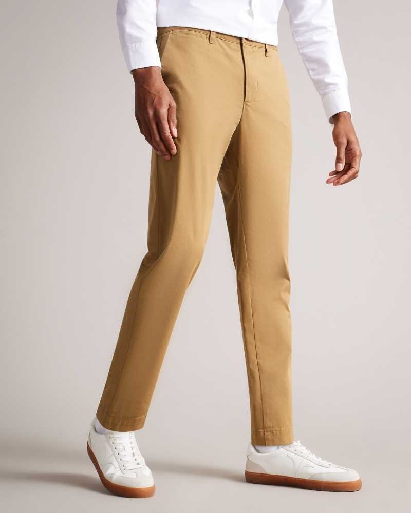 Natural Ted Baker Genbee Casual Relaxed Chinos Chinos | US0001194