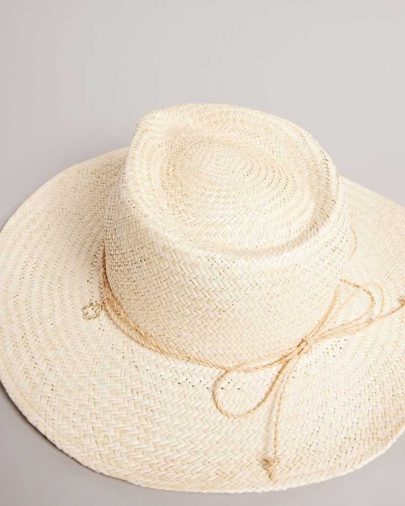 Natural Ted Baker Kyloa Straw Cowboy Hat Hats | US0001718