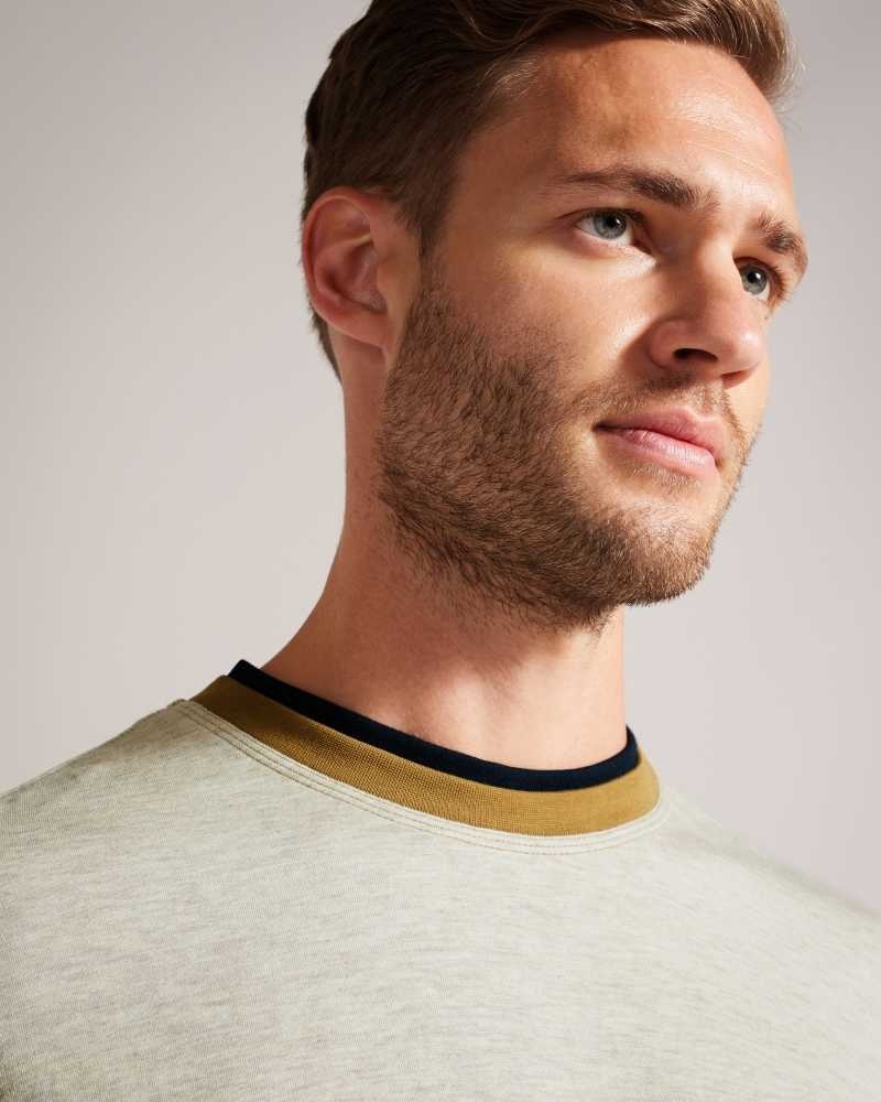 Natural Ted Baker Zylem Long Sleeve Soft Touch Sweatshirt | US0001015