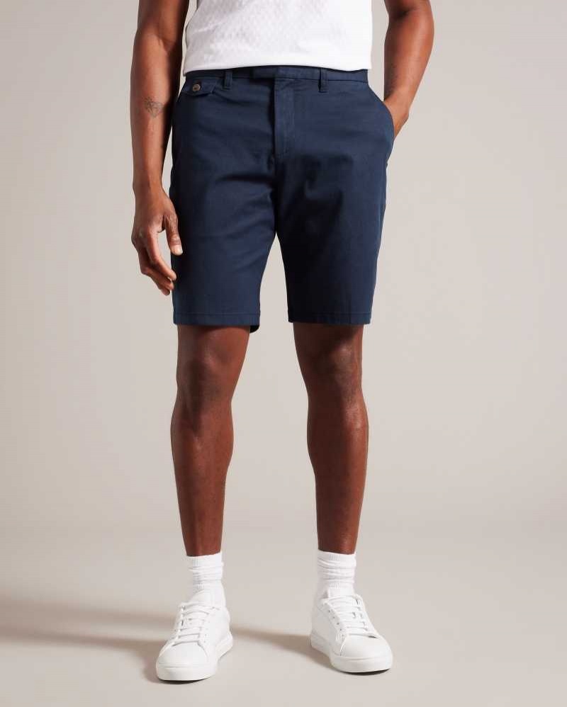 Navy Ted Baker Alscot Chino Shorts | US0000693