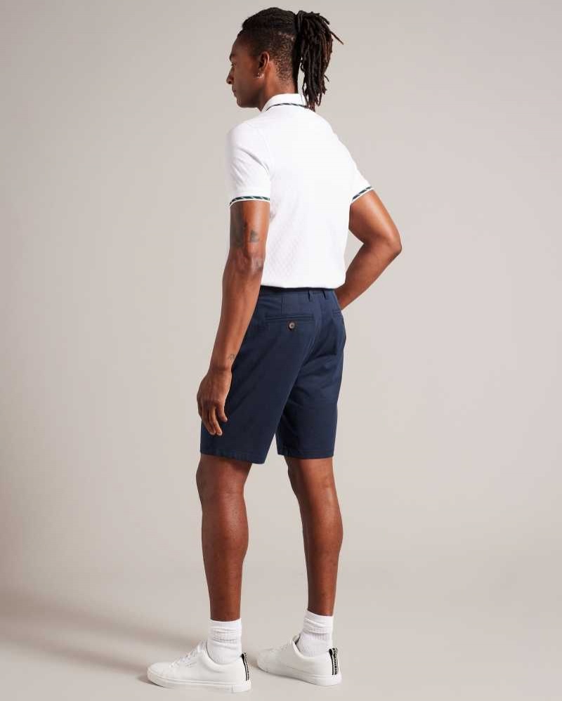 Navy Ted Baker Alscot Chino Shorts | US0000693