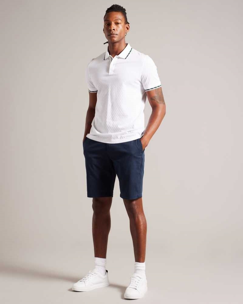 Navy Ted Baker Alscot Chino Shorts | US0000693