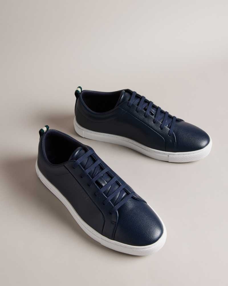 Navy Ted Baker Artem Webbing Detail Cupsole Sneakers | US0002189