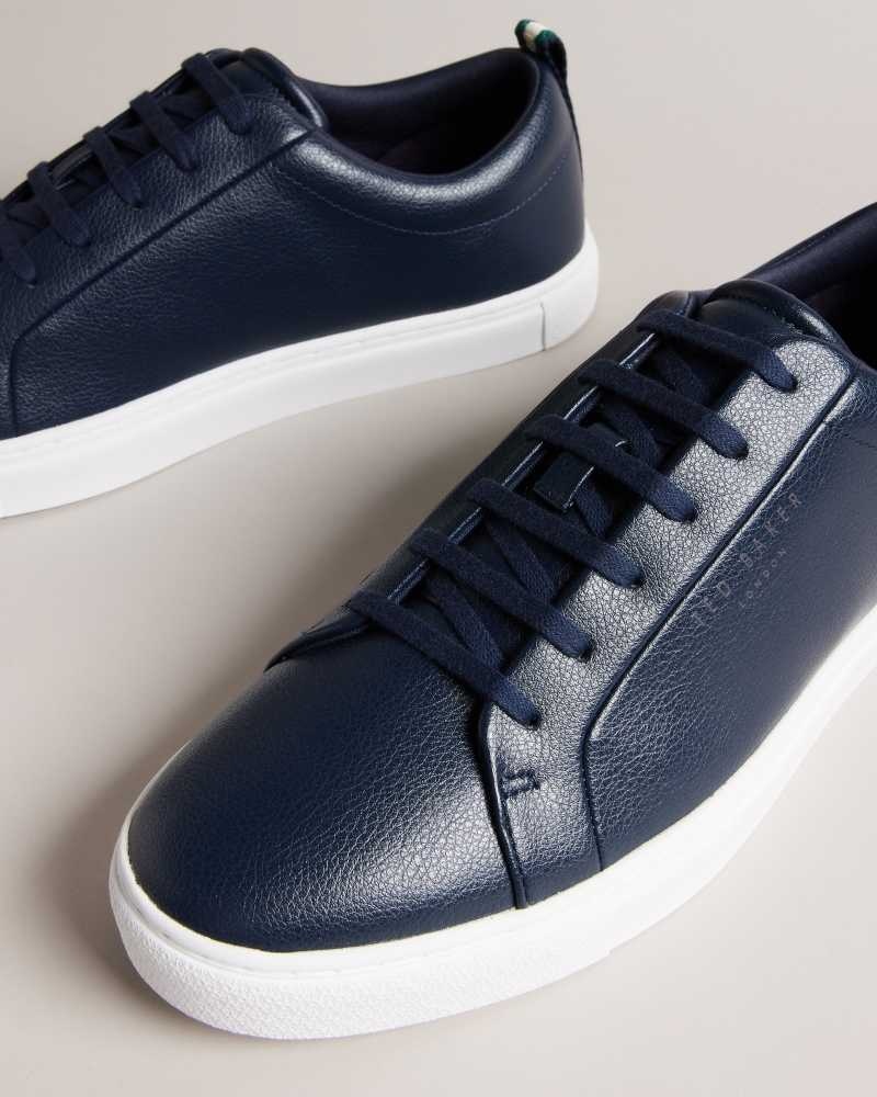 Navy Ted Baker Artem Webbing Detail Cupsole Sneakers | US0002189