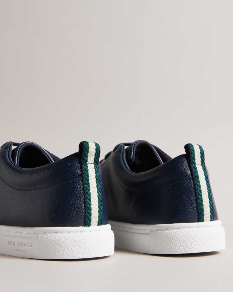 Navy Ted Baker Artem Webbing Detail Cupsole Sneakers | US0002189