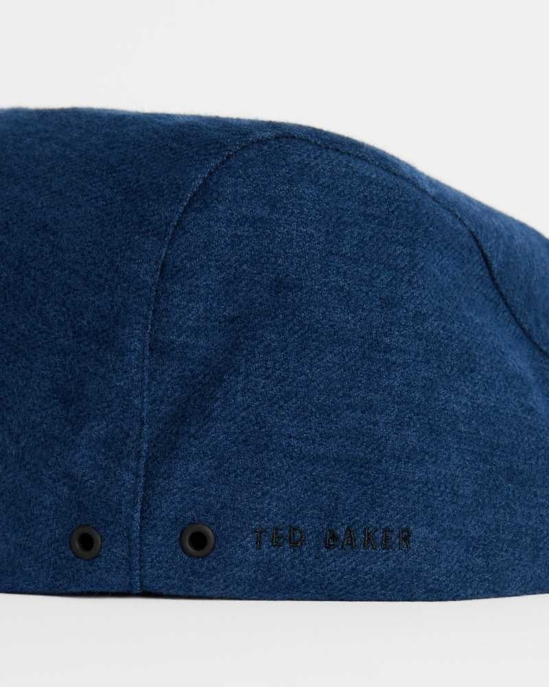 Navy Ted Baker Aspinn Textured Ivy Cap Caps | US0001697