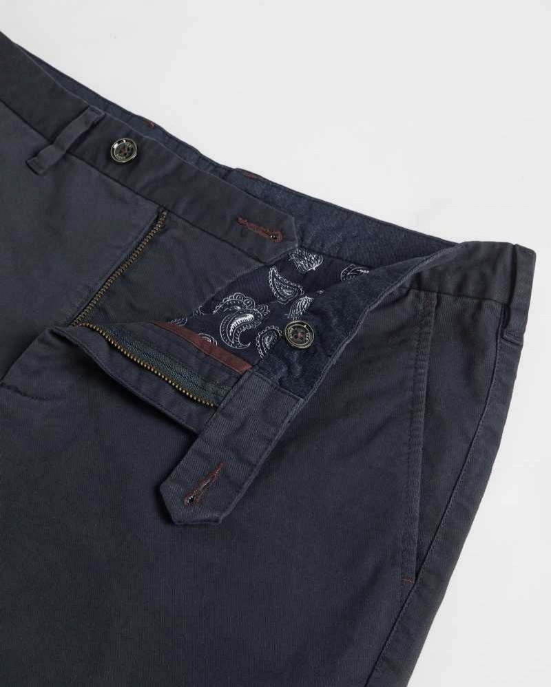 Navy Ted Baker Buenose Cotton Chino Shorts Chinos | US0001202