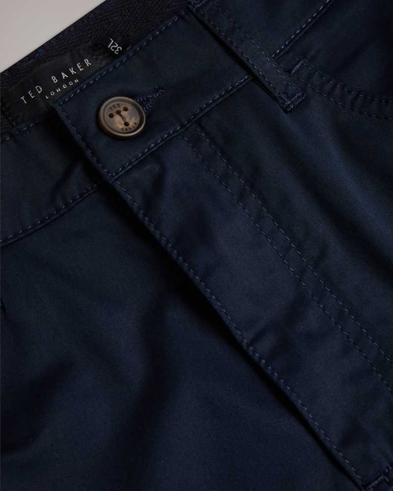 Navy Ted Baker Daniels Slim Fit Chinos | US0001171