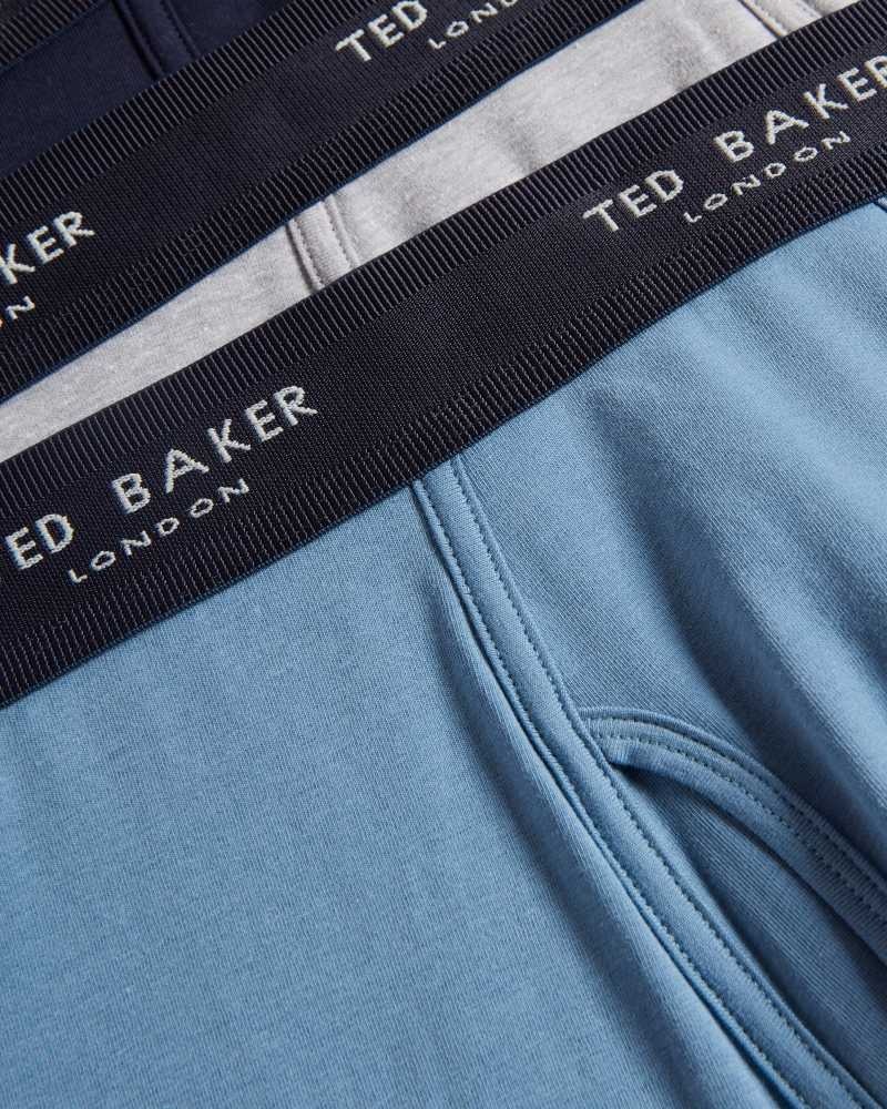 Navy Ted Baker Francc 3 Pack Boxer Briefs | US0001223