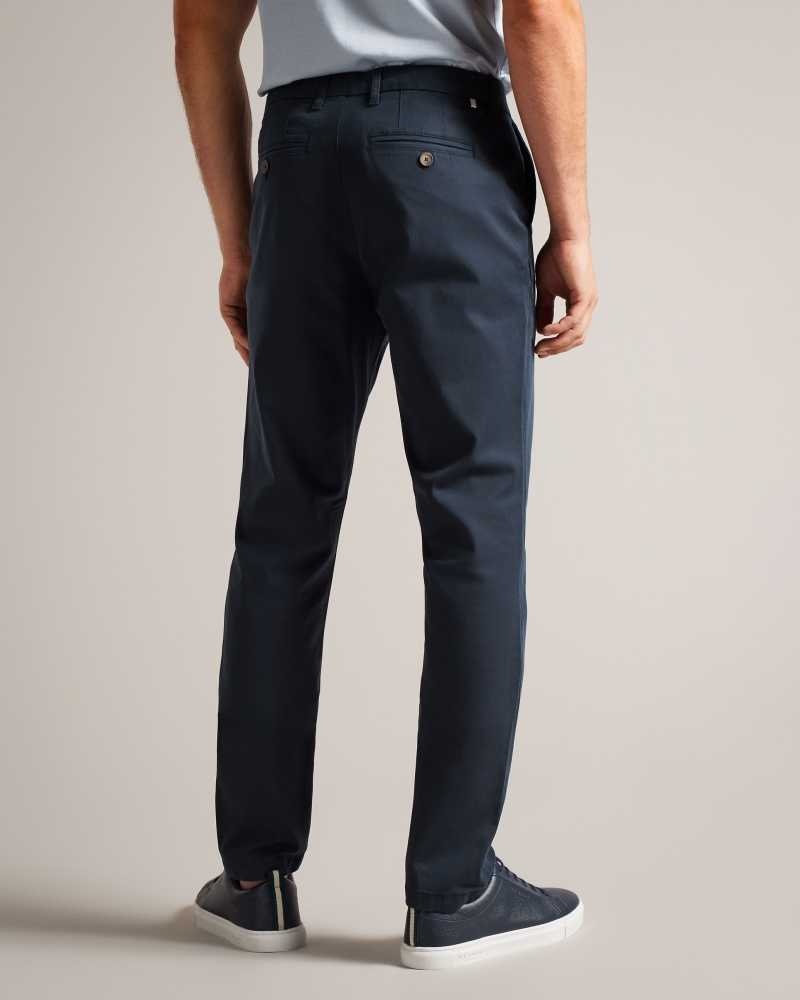 Navy Ted Baker Haydae Slim Fit Chinos Chinos | US0001197