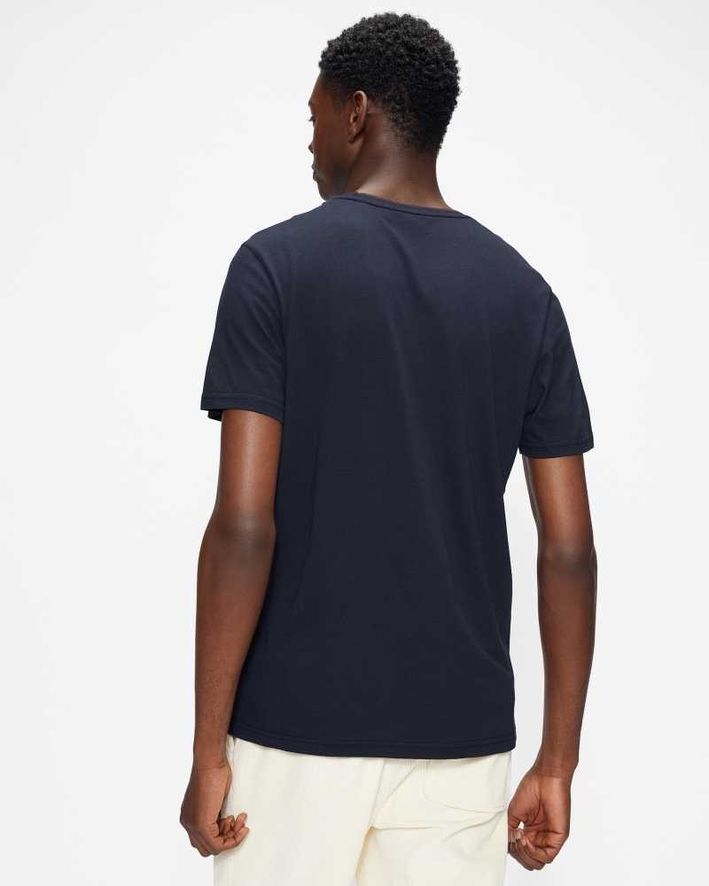 Navy Ted Baker Helpa Short Sleeve T-Shirt | US0000881