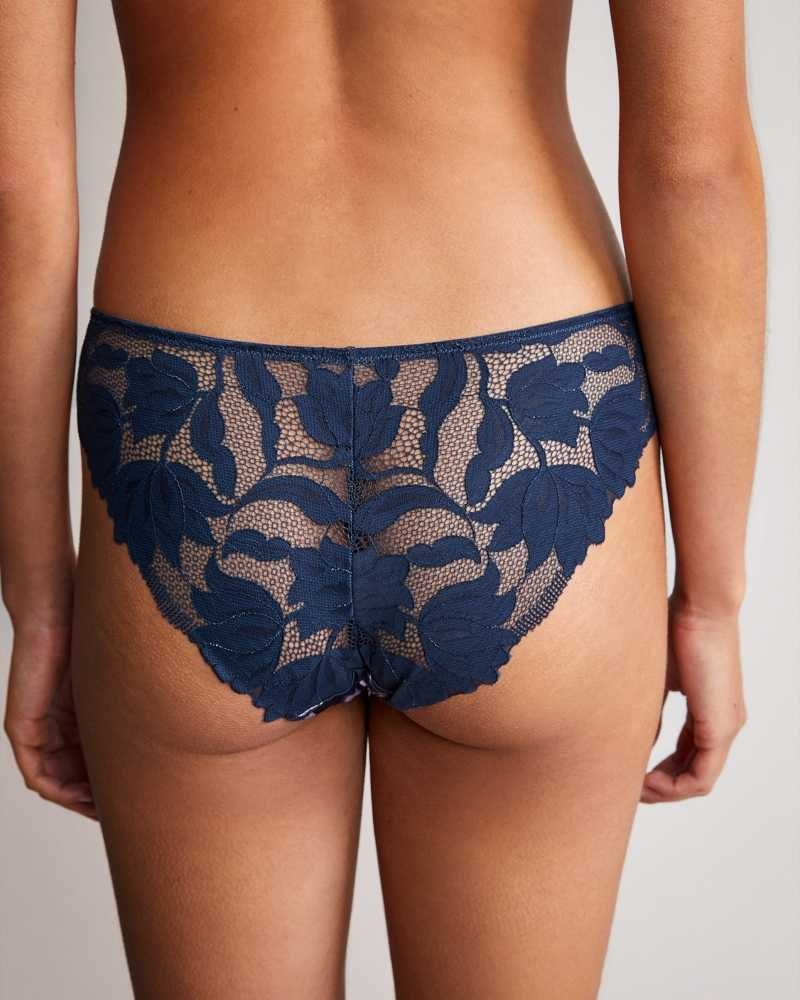 Navy Ted Baker Refad Floral Brazilian Brief | US0000452