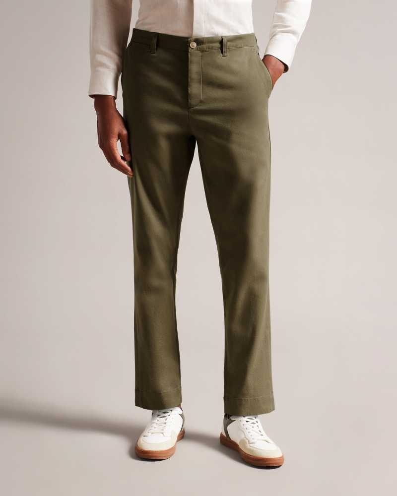 Olive Ted Baker Genbee Casual Relaxed Chinos Chinos | US0001182