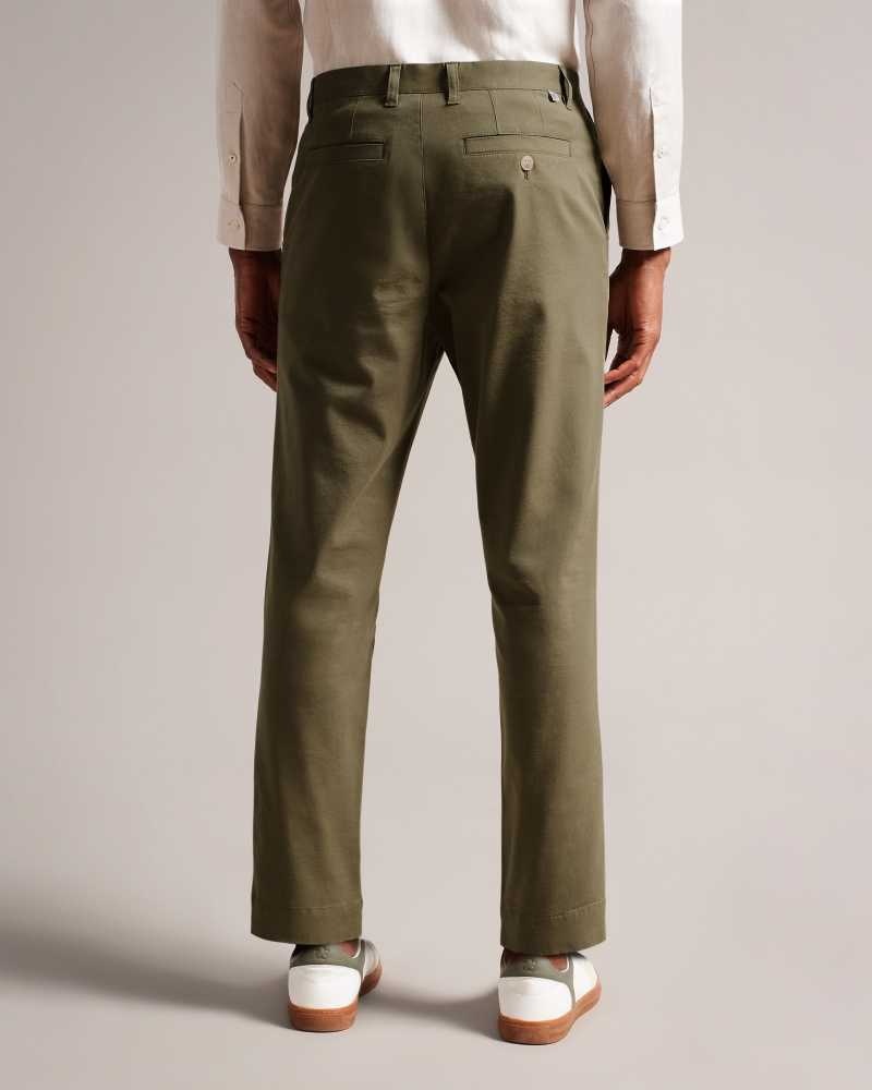 Olive Ted Baker Genbee Casual Relaxed Chinos Chinos | US0001182