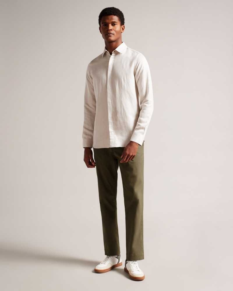 Olive Ted Baker Genbee Casual Relaxed Chinos Chinos | US0001182