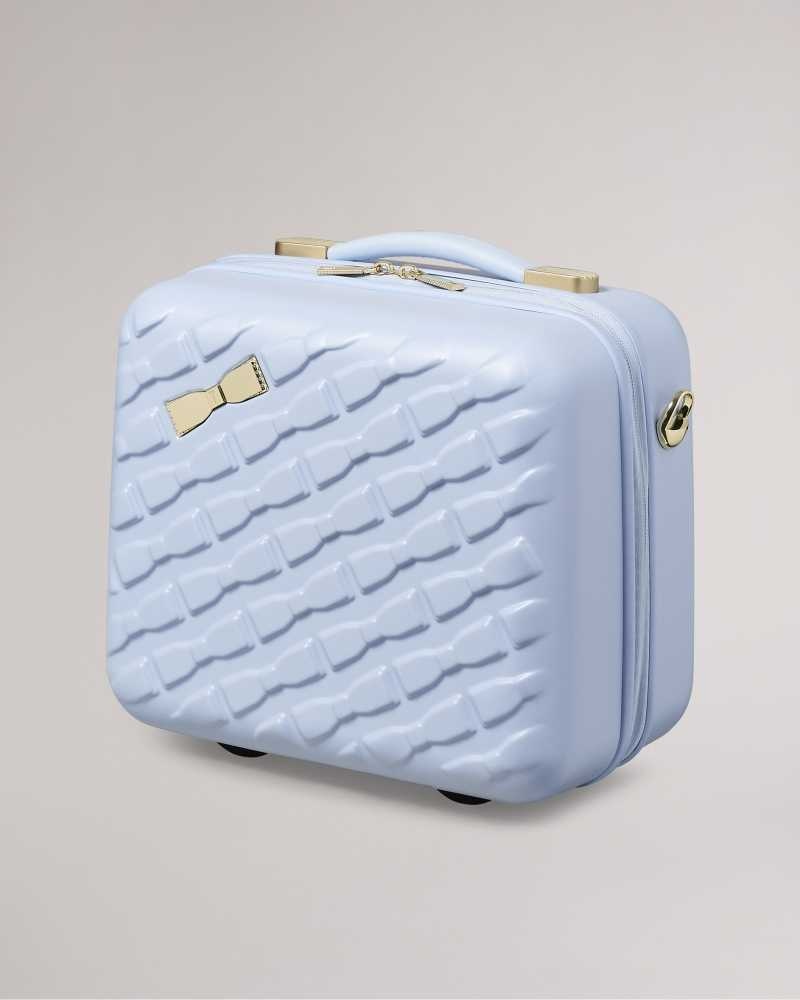 Pale Blue Ted Baker Beelle Bow Detail Vanity Case | US0001488