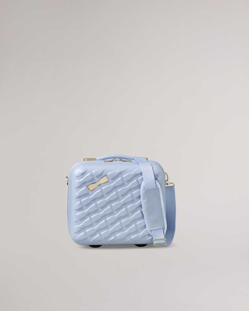 Pale Blue Ted Baker Beelle Bow Detail Vanity Case | US0001488