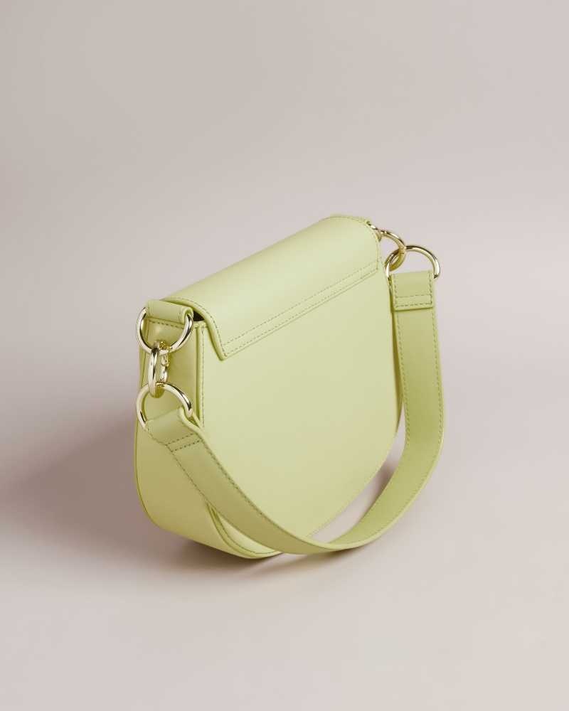 Pale Green Ted Baker Darcell Branded Webbing Satchel Cross Body Bag | US0001327