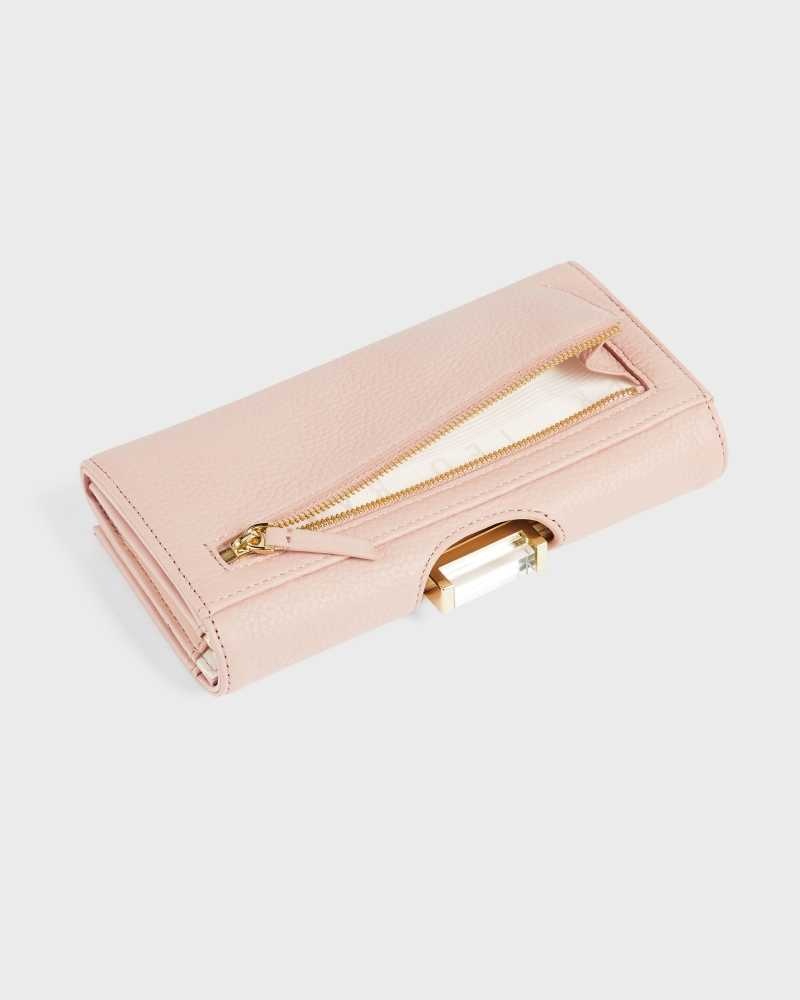 Pale Pink Ted Baker Bita Large Bobble Purse Purses | US0001458