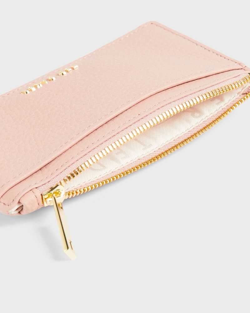 Pale Pink Ted Baker Briell Zip Card Holder Cardholders | US0001406