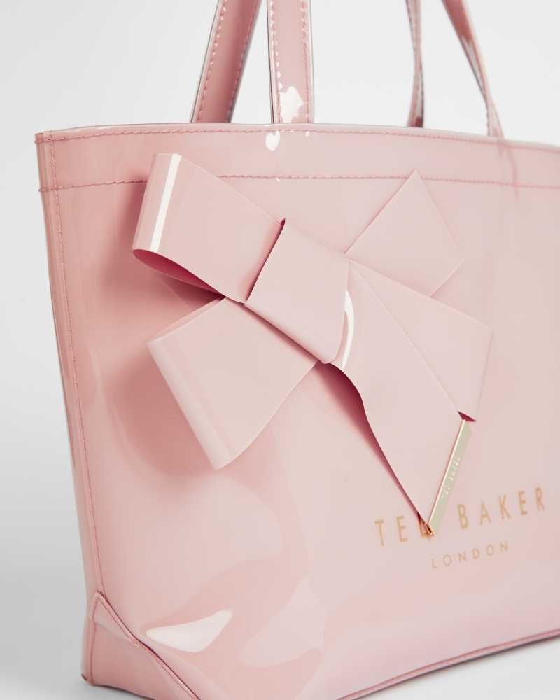 Pale Pink Ted Baker Nikicon Small Icon Bag With Knot Bow | US0001532