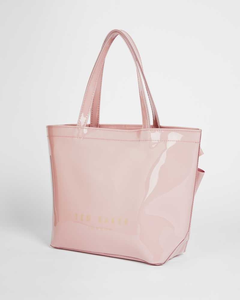 Pale Pink Ted Baker Nikicon Small Icon Bag With Knot Bow | US0001532