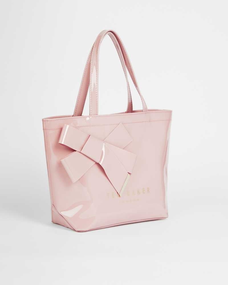 Pale Pink Ted Baker Nikicon Small Icon Bag With Knot Bow | US0001532