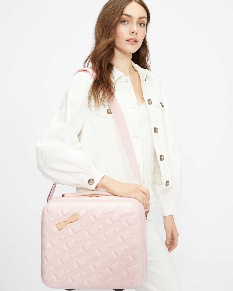 Pink Ted Baker Beelle Bow Detail Vanity Case | US0001480