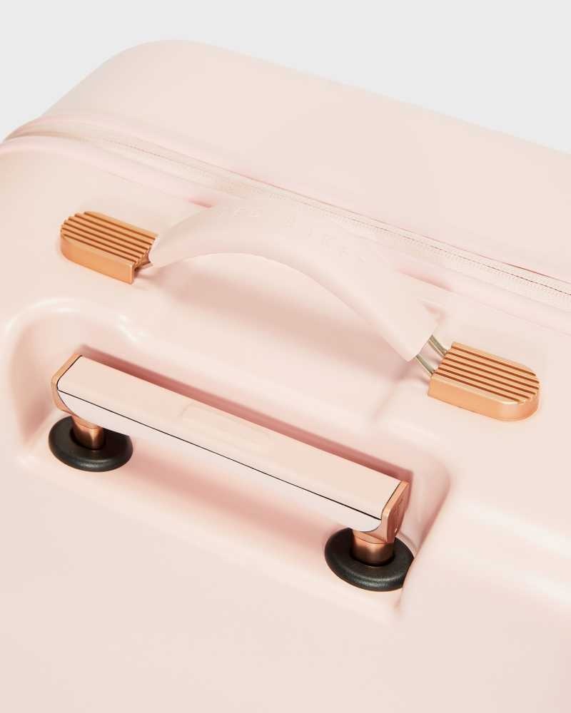 Pink Ted Baker Bellll Bow Detail Medium Trolley Suitcase | US0001496