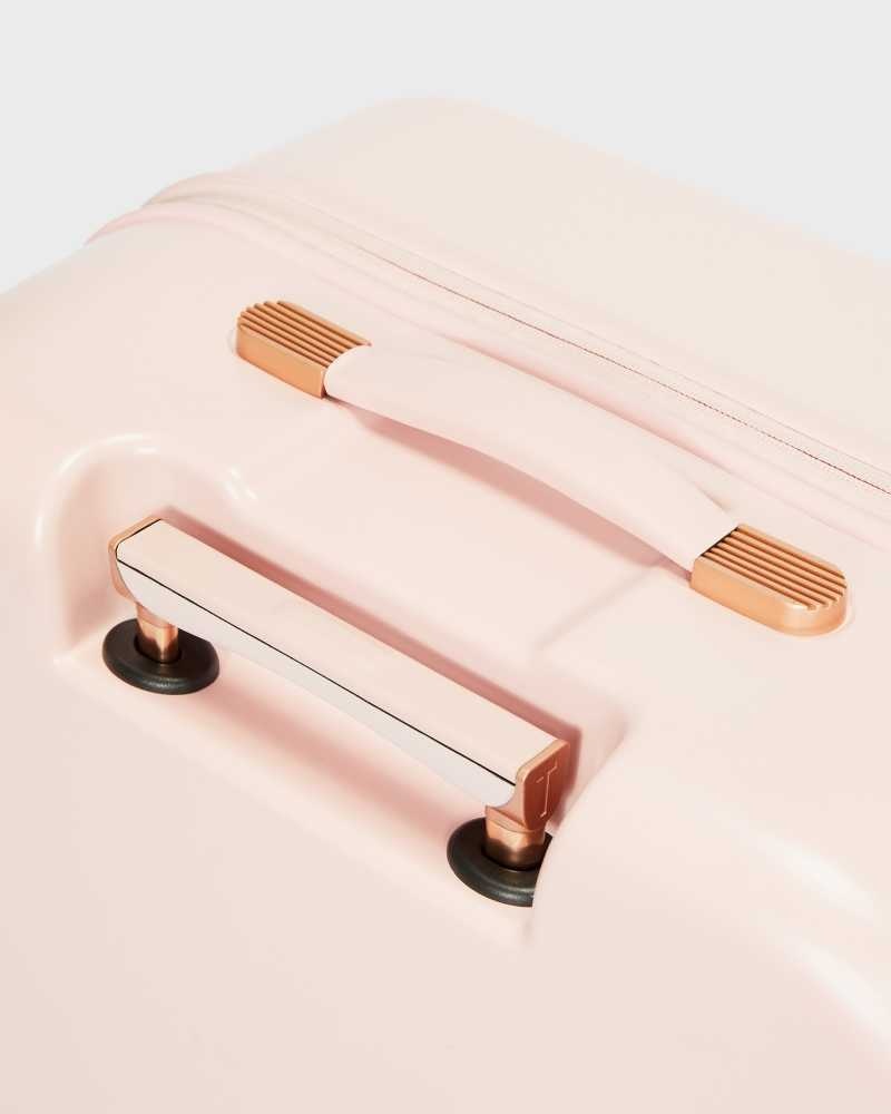 Pink Ted Baker Bellu Bow Detail Large Trolley Suitcase | US0001494